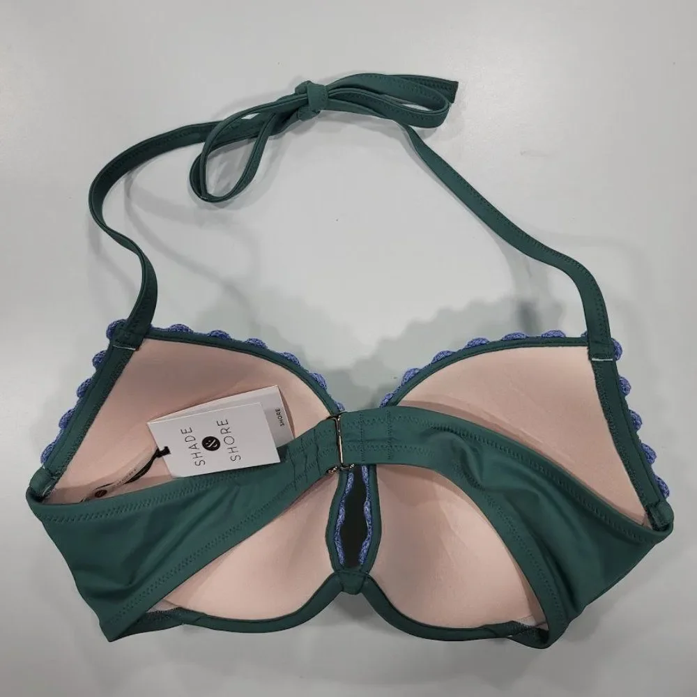 Shade & Shore Sage Crochet Bikini Top